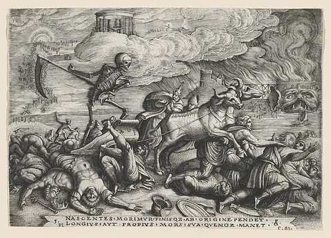 Georg Pencz, The Triumph of Death on Time, from The Triumph of Petrarch