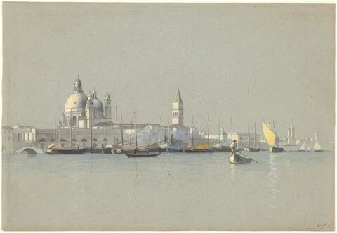 William Stanley Haseltine, View across the Giudecca Canal toward the Salute and the Campanile of San Marco