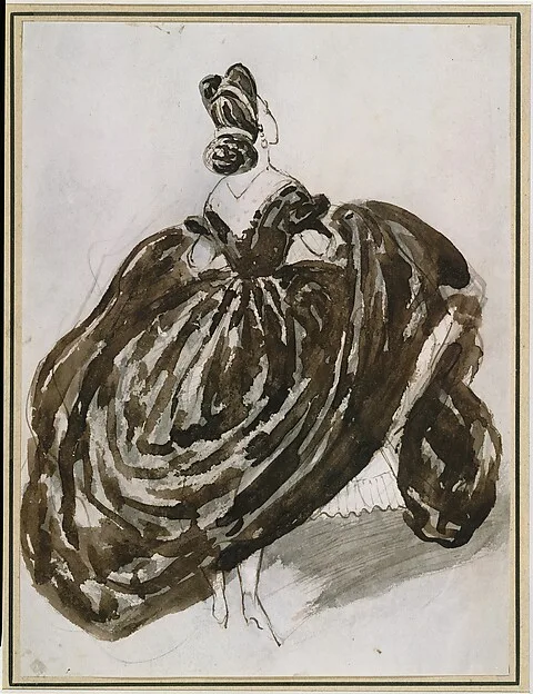 Constantin Guys, A Parisienne Seen from the Back