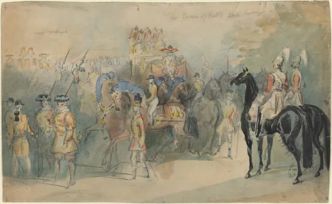 Constantin Guys, The Duchess of Kent's State Carriage