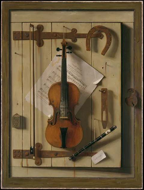 William Harnett, Still Life—Violin and Music