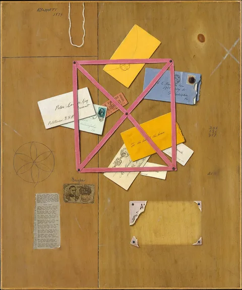 William Harnett, The Artist's Letter Rack
