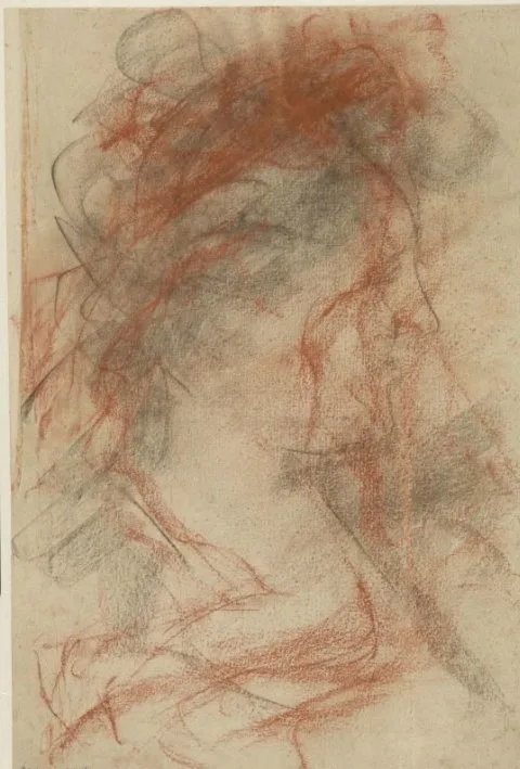 Antonio Mancini, Profielkop naar rechts van een dame