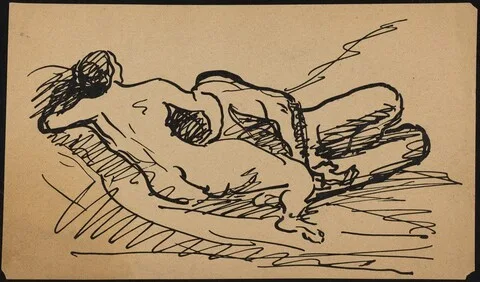 Albert Weisgerber, Reclining Nude