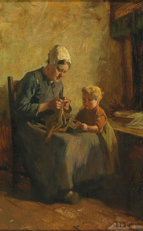 Bernard Blommers, Knitting