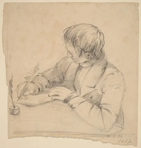 William Sidney Mount, Shepard Alonzo Mount, Age Twenty-Three [recto]