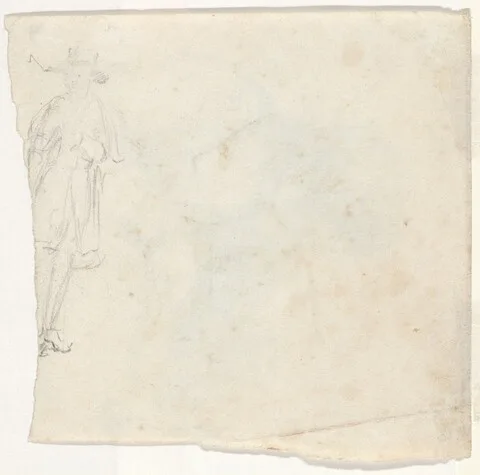 William Sidney Mount, Sketch of a Standing Man [verso]