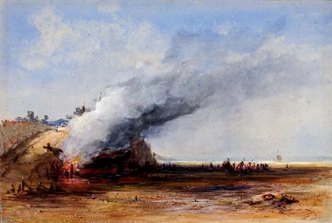 Francis Danby, Burning of an Old Boat