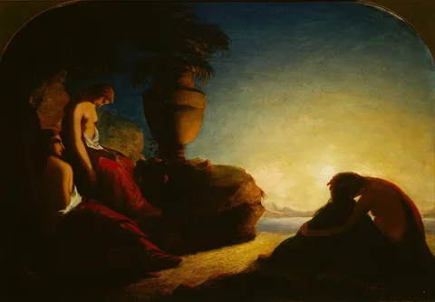 Francis Danby, The three sisters of Phaethon weeping over the ...