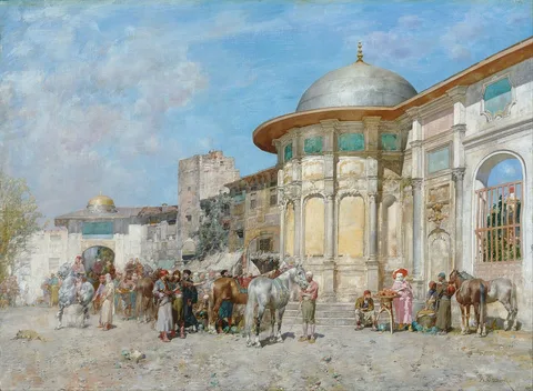 Alberto Pasini, Horse market, Syria