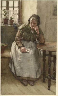 Walter Langley, Study of an Old Fisherwoman
