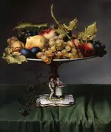 Johann Wilhelm Preyer, Fruits on a porcelain bowl