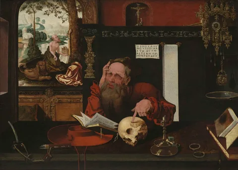 Marten van Cleve, Saint Jerome in his Studio