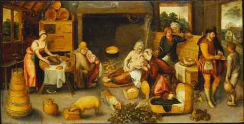 Marten van Cleve, Visit to the Wet Nurse