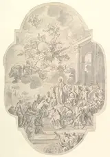 Francesco de Mura, The Vision of Saint Benedict