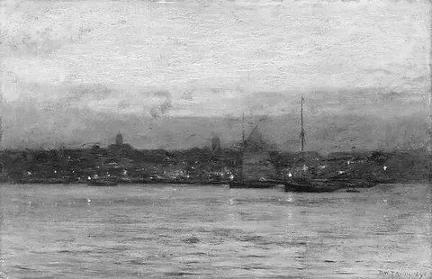 Dwight William Tryon, Evening, New Bedford Harbor