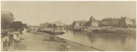 Charles Marville, The Seine from the Pont du Carrousel Looking towards Notre Dame