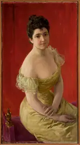 Józef Męcina-Krzesz, Portrait of a lady