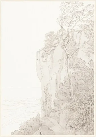 John White Abbott, Sheer Cliffs above a Coastal Road