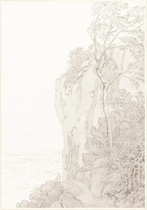 John White Abbott, Sheer Cliffs above a Coastal Road