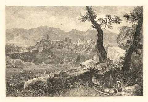 George Loring Brown, A View near Rome