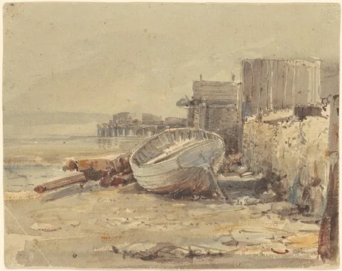 George Loring Brown, Beached Vessel
