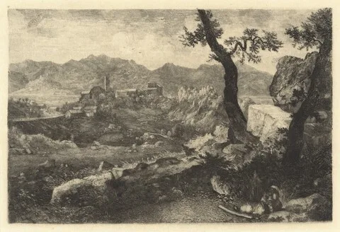 George Loring Brown, A View Near Rome