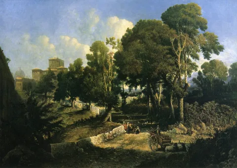 George Loring Brown, Effect near Noon Along the Appian Way