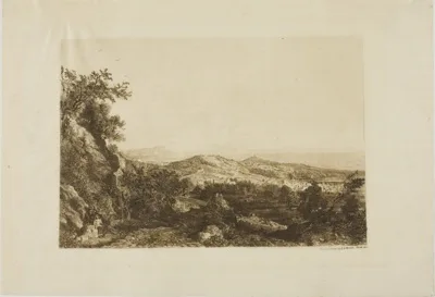 George Loring Brown, View of Ariccia