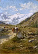 Leonardo Bazzaro, Alpine Scene – The Mottarone