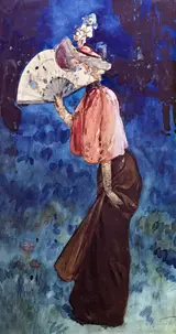 Henry Somm, Woman with fan