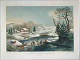 Nathaniel Currier, American Winter Scenes: Morning