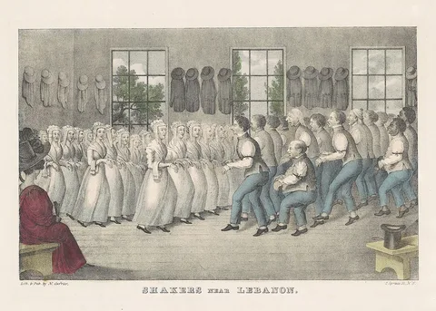 Nathaniel Currier, Shakers Near Lebanon