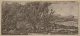 Ferdinand Kobell, Shepherds with Their Herd Fording a Stream