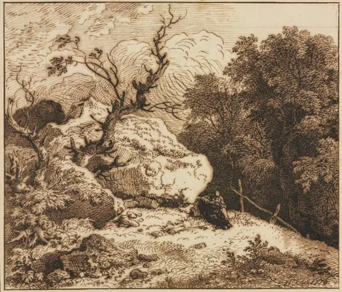 Ferdinand Kobell, Hermit in a Wooded Landscape