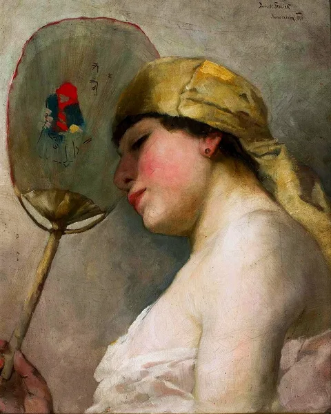 Ludwik Stasiak, Woman with a Fan