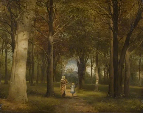 Thomas Creswick, Figures in a Wood