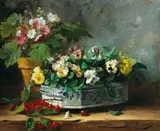 Alfred-Arthur Brunel de Neuville, Pansies and Primroses