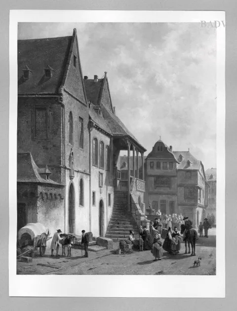 Jacques Carabain, view of a village