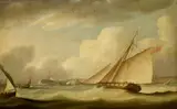 Thomas Buttersworth, A cutter rescuing a ship aground