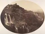 Robert Turnbull Macpherson, The Valley of the Anio, with the Upper and Lower Cascatelle, Mecenas's Villa, and Distant Campagna