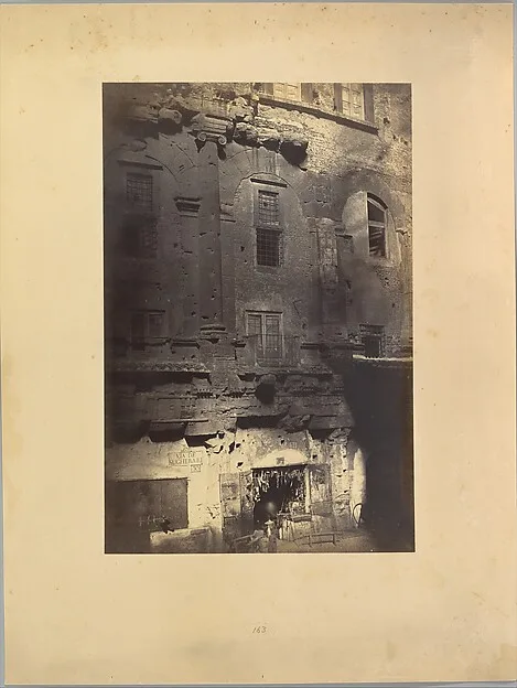 Robert Turnbull Macpherson, The Theater of Marcellus, from the Piazza Montanara