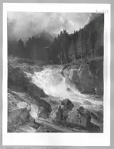 Johann Gottfried Steffan, cascade in the Alps