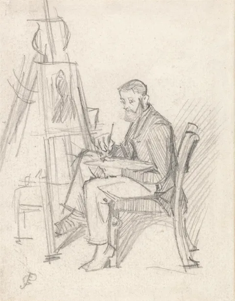 George John Pinwell, Self Portrait