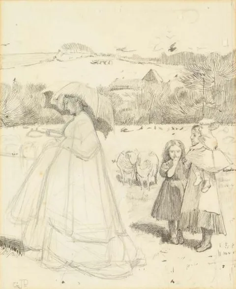George John Pinwell, The Great Lady - George John Pinwell