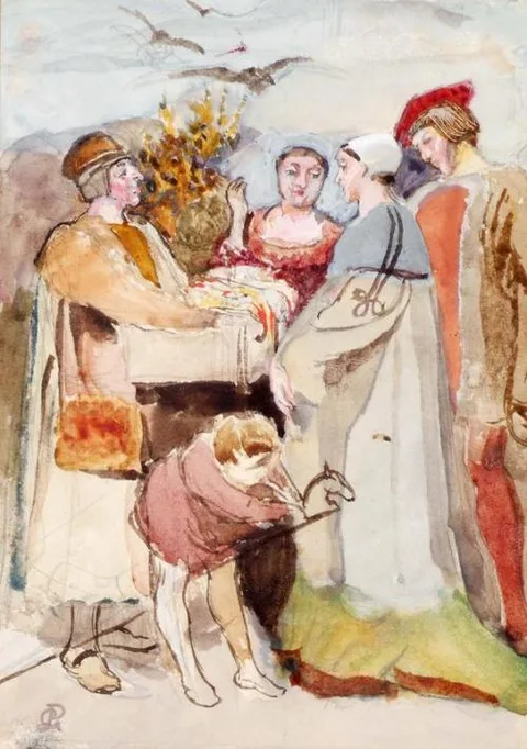George John Pinwell, The Mountebanks - George John Pinwell