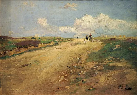 Adolf Lins, Country Road in the Schwalm