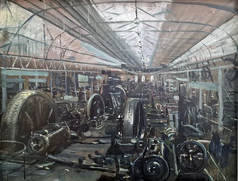Adolf Lins, Main mashine shop of the 1902 exhibition