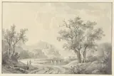 Willem de Klerk, Landschap met ruïne in het verschiet