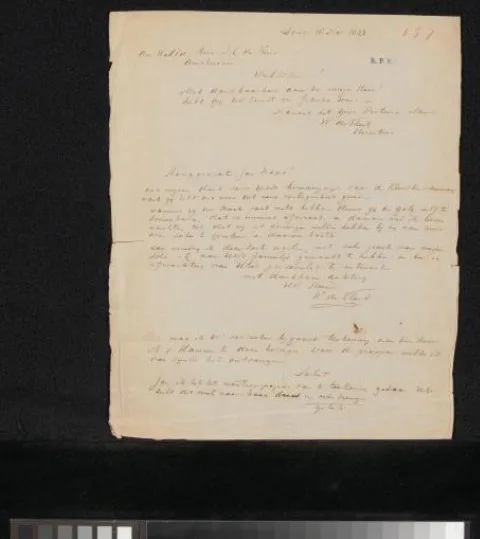 Willem de Klerk, Brief aan Jan Eduard de Vries
